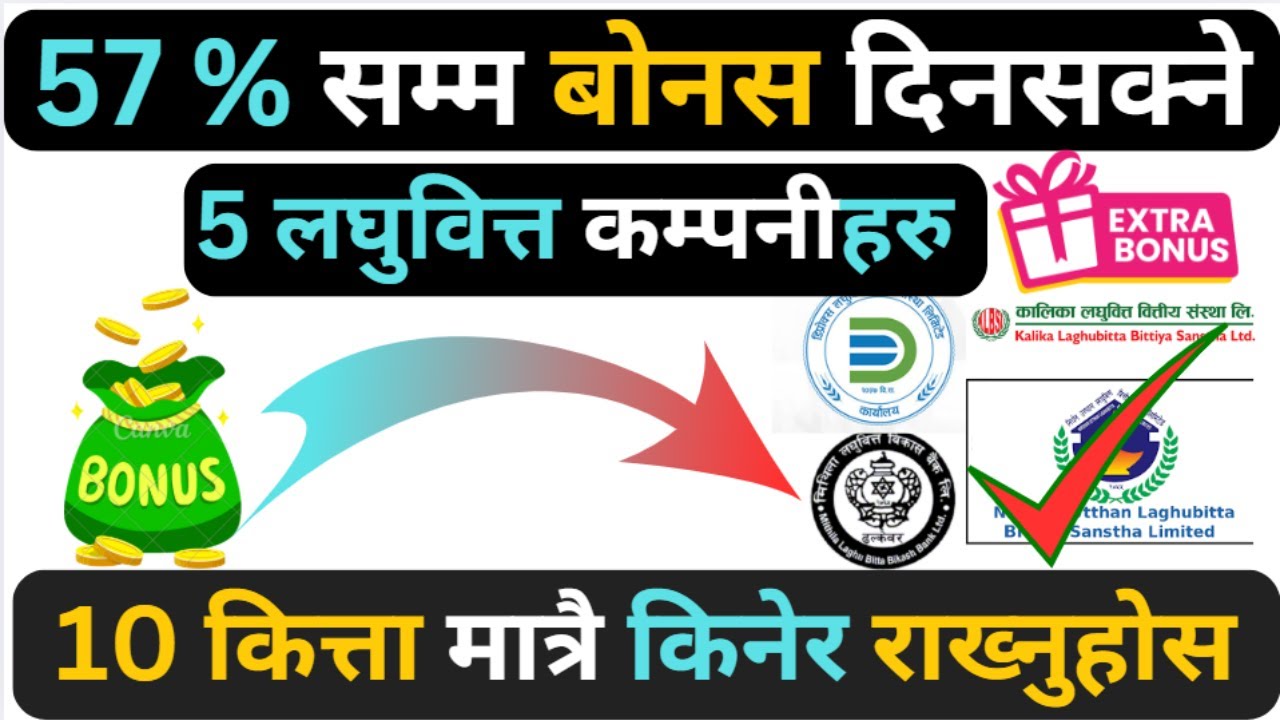 57% सम्म बोनस दिनसक्ने 5 लघुवित्त कम्पनि | Top MicroFinance in nepal | high dividend paying stock |