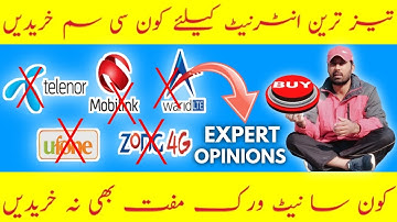 Best Mobile Network in Pakistan | Zong Vs Jazz Vs Telenor | 4G internet Speed in Mobile Phone