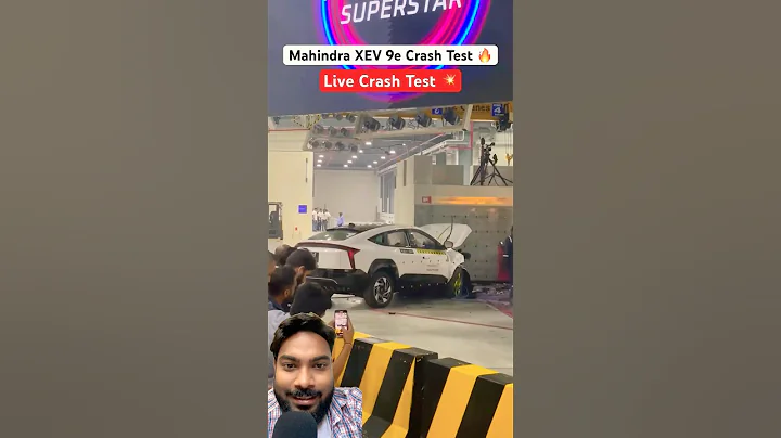 Mahindra XEV 9e live crash test #automobile #shortsfeed #machine #car #mahindraxev9e #mahindra