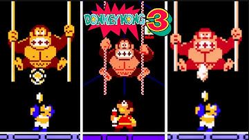 Donkey Kong 3 Versions Comparison [The Definitive Edition]