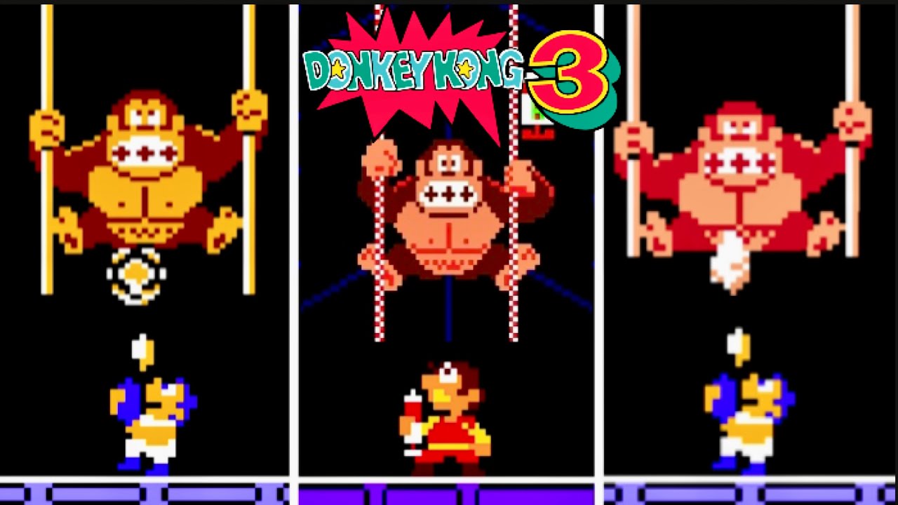 Donkey Kong 3 Versions Comparison [The Definitive Edition]