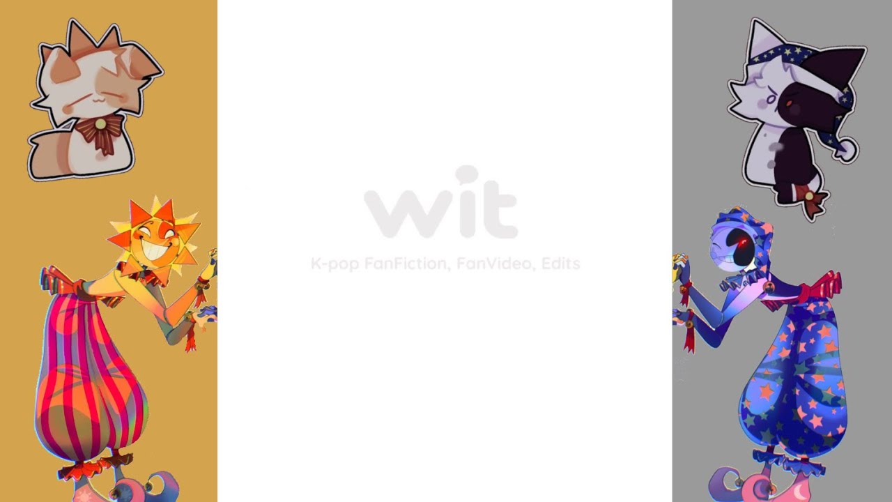 Miya twins as sun and moon Ft. ushijima as Glamrock Freddy