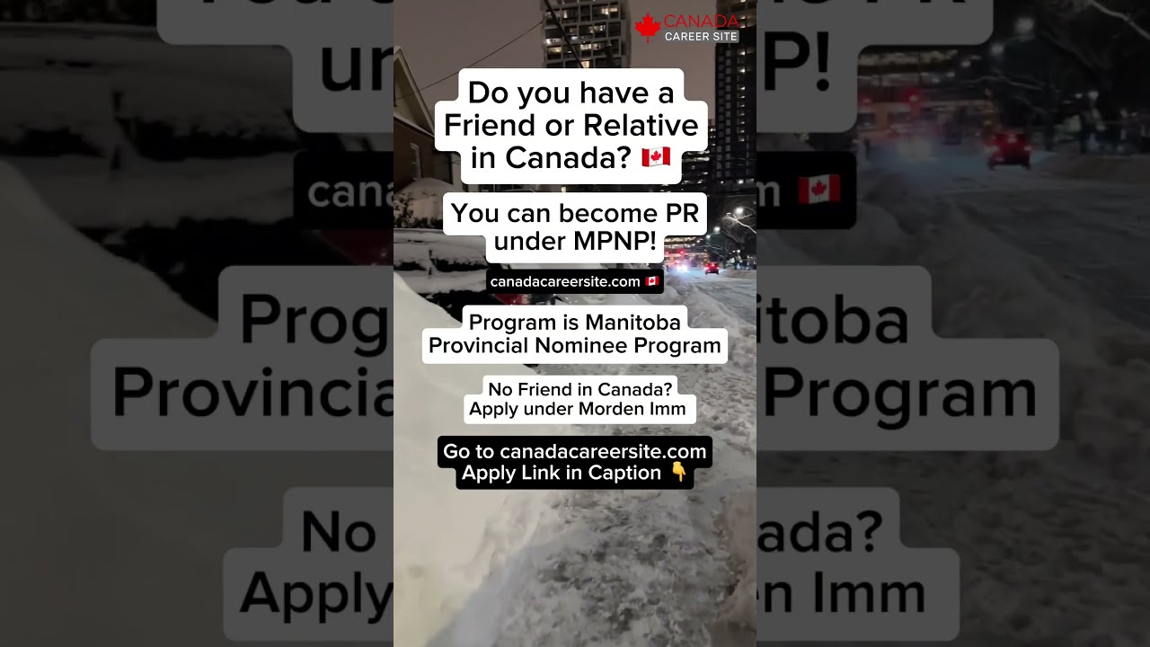  Manitoba Provincial Nominee Program Canadacareersite Com