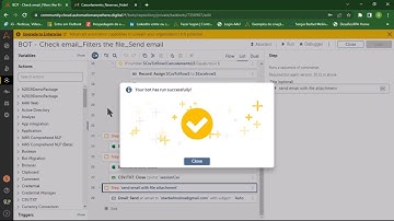 Automation Anywhere - BOT demo - Check email, filters the file, and send email