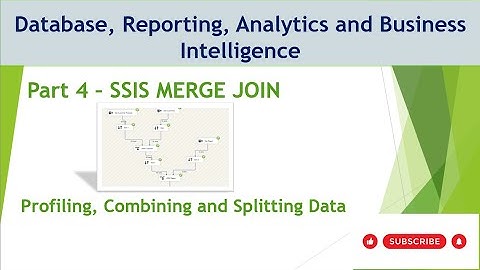 5 SSIS MERGE JOIN Transformations