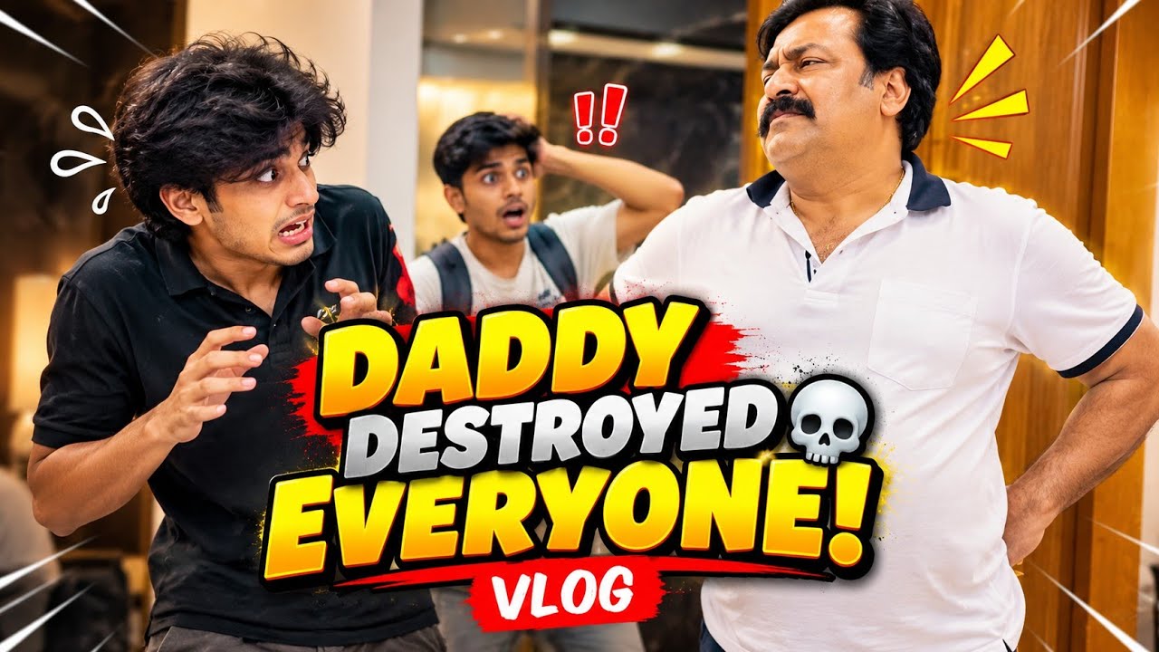 Daddy Ne Dhulai Kar Di Sabki 💀😂 | Funny Vlog Thumbnail Design | Dhiraj Thumbnail Designer