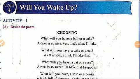 std 6 sem 2 eng unit 4 will u wake up? act 1 2