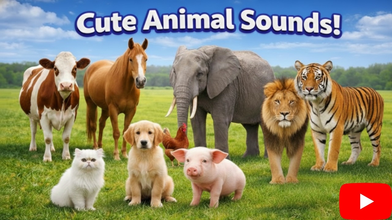 50 Animals and Their Sounds | Learn Animals for Kids | Animal Names ...