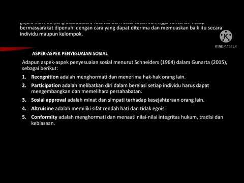 Video: Penyesuaian Sosial