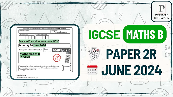 Solve These JUNE 2024 Maths B Questions With Me! | Edexcel IGCSE 4MB1/02R Past Paper Walkthrough