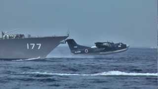 JMSDF ShinMaywa STOL US-2 and US-1A demo-flight