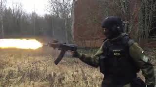 Russian soldier shoots Ak and yells cyka blyat Resimi