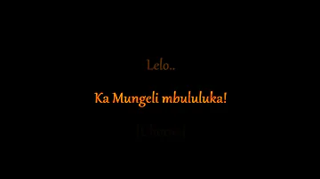 Willy Ginx - Mbululuka   ||  Scrolling Lyrics