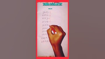 Table trick of 27👌#maths #table #multiplication #shortsvideo #shorts