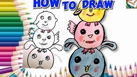 How To Draw A Funny Spring Animal Stack | Cute Animal #drawwithwanu