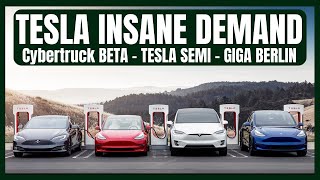 TESLA - Insane Demand - Cybertruck Beta - Tesla SEMI - Giga Berlin