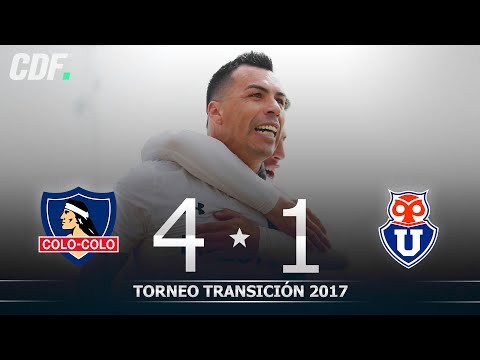 Colo Colo 4 - 1 Universidad de Chile | Torneo Transición 2017 Scotiabank | Fecha 5 | CDF