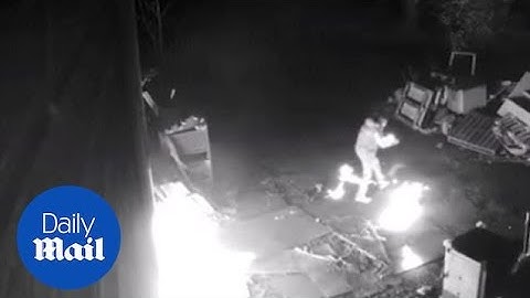 Bungling arsonist trying to torch farm sets his hands on fire