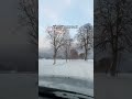Slippery Road Due to snow #youtubeshorts #snow #youtubeshort #youtuber #europe #youtubealternative