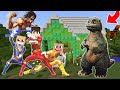 POWER RANGER UPIIIIN IPIIIIN MENEMUKAN BAYI GODZILLA LUCU - MINECRAFT MOD