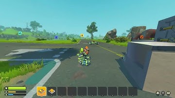 Riding a Monowheel Bike in Scrap Mechanic!