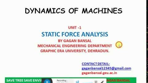 D01LO2 PROOF MOMENT OF A COUPLE || DOM || GAGAN BANSAL || VIDEO LECTUE || GEU || INDIA