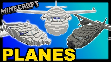 [1.12 Minecraft] Passenger Plane, Private Jet and Cargo Plane - One structure command