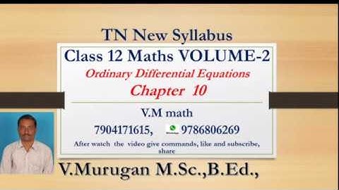 12th Maths  volume  2 Unit 10