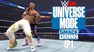 WWE2K - UNIVERSE MODE - SMACKDOWN - EP 1 - RENAISSANCE