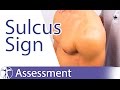 Sulcus Sign ⎟ Shoulder Instability