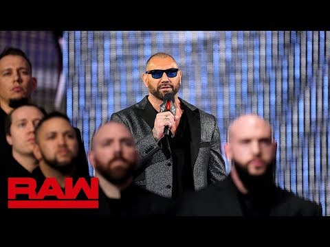 Triple H and Batista agree to a No Holds Barred Match at WrestleMania: Raw, March 11, 2019