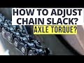 HOW TO ADJUST CHAIN SLACK ON A MOTORCYCLE? DOMINAR 400 CHAIN ADJUSTMENT FIXING LOOSE CHAIN FOR NOISE