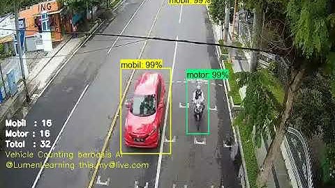Vehicle Counting (Menghitung Jumlah Kendaraan) berbasis Artificial Intelligence
