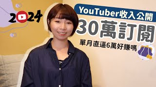 賺破100萬元了！30萬訂閱YouTuber「頻道收入大公開」　單月直逼6萬好賺嗎？｜懶錢包LazyWallet