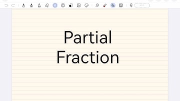 Partial Fractions part 1