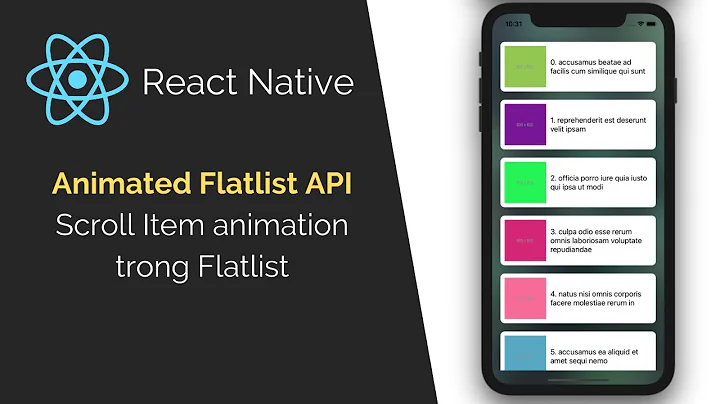 React Native: Scroll Item Animation trong Flatlist