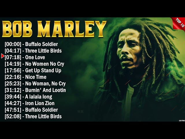 Top 10 Best Song Of Bob Marley Playlist Ever - Greatest Hits Reggae Song 2024 Collection class=