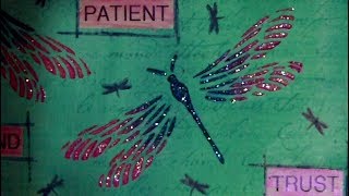 6 x 6 Mixed Media Challenge - Dragonflies - #ArtfulEvidence