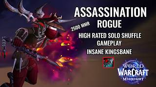 Insane Kingsbane | High Rated Assassination Rogue Solo Shuffle | WoW PvP Midnight Season 2