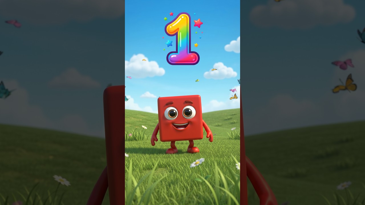 تعلم الأرقام للأطفال: الرقم 1️⃣😍 | Arabic Numbers for Kids #shorts