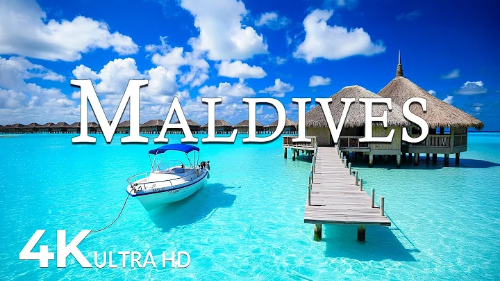 FLYING OVER MALDIVES (4K UHD) - Soothing Music Along With Beautiful Nature Video - 4K Video UHD #8