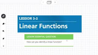Linear Functions (Lesson 3-2)
