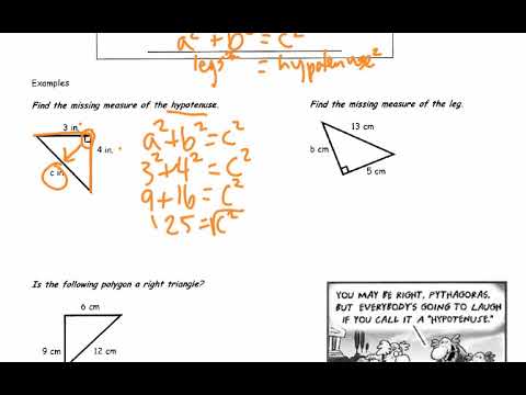 Finding Missing Legs & Hypotenuse