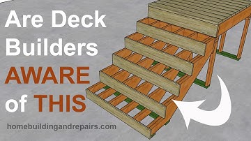 Maximum Stair Stringer Spacing For Composite Decking Materials Might Be Different Than Deck Joist