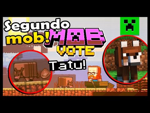 O Tatu é Segundo Mob da Mob Vote 2023 // #Minecraft #rafa3l_gustavo #m