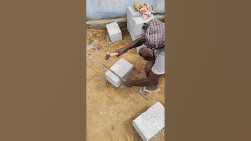 Solidblock cutting skills ✅👌👌👌 #shorts #shortsfeed #construction #solidblock #cuttingskills