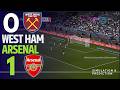 ⚽ West Ham 0 vs 1 Arsenal Match Highlights | Premier League 25-26 Simulation/Recreation