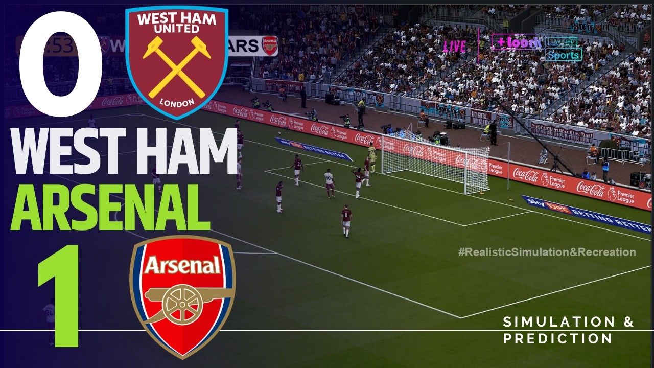 ⚽ West Ham 0 vs 1 Arsenal Match Highlights | Premier League 25-26  Simulation/Recreation