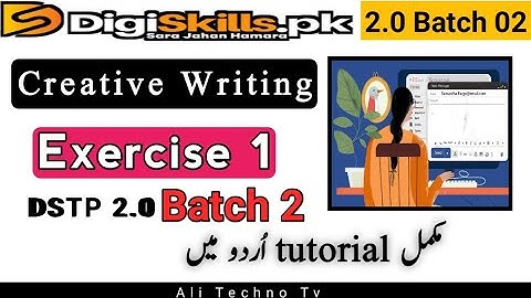 Creative Writing Exercise 1 Batch 2 Digiskills | digiskills creative writing exercise 1 batch 2