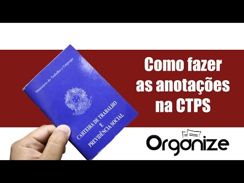 Vídeo: Como Fazer Uma Entrada Na Carteira De Trabalho Após A Demissão